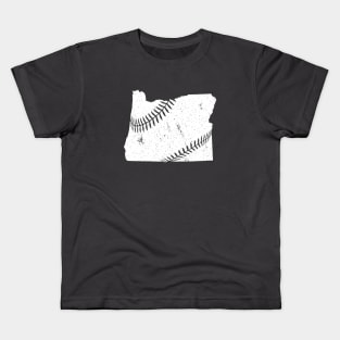 Oregon Baseball Seams Kids T-Shirt